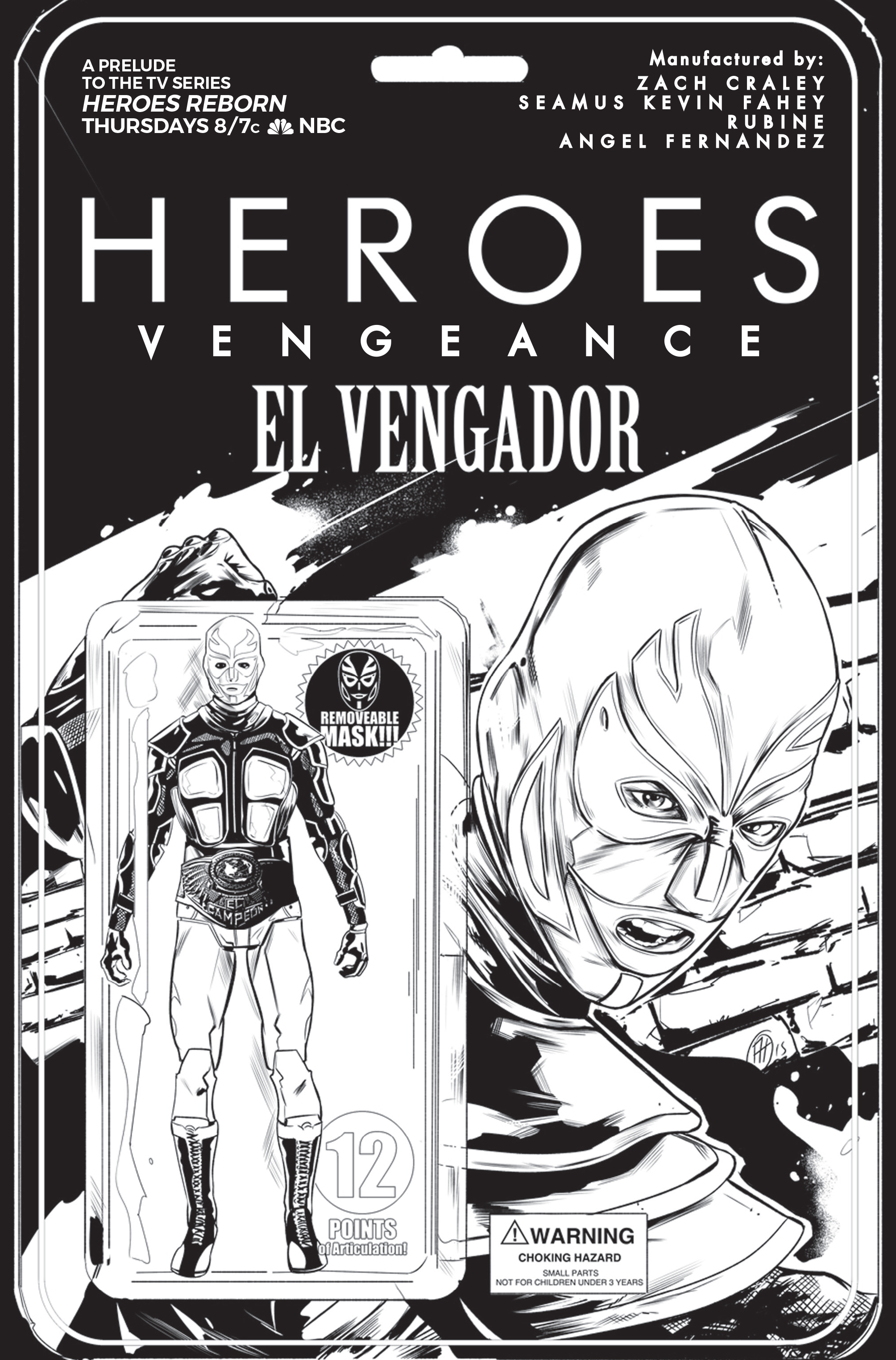 HeroesComic1_Cover_Larry's b&w