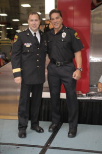 Chief Don Stephens and Lou Ferrigno